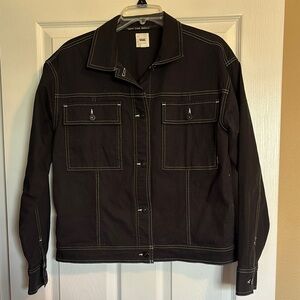 Vans In The Know women’s black canvas jean jacket size medium